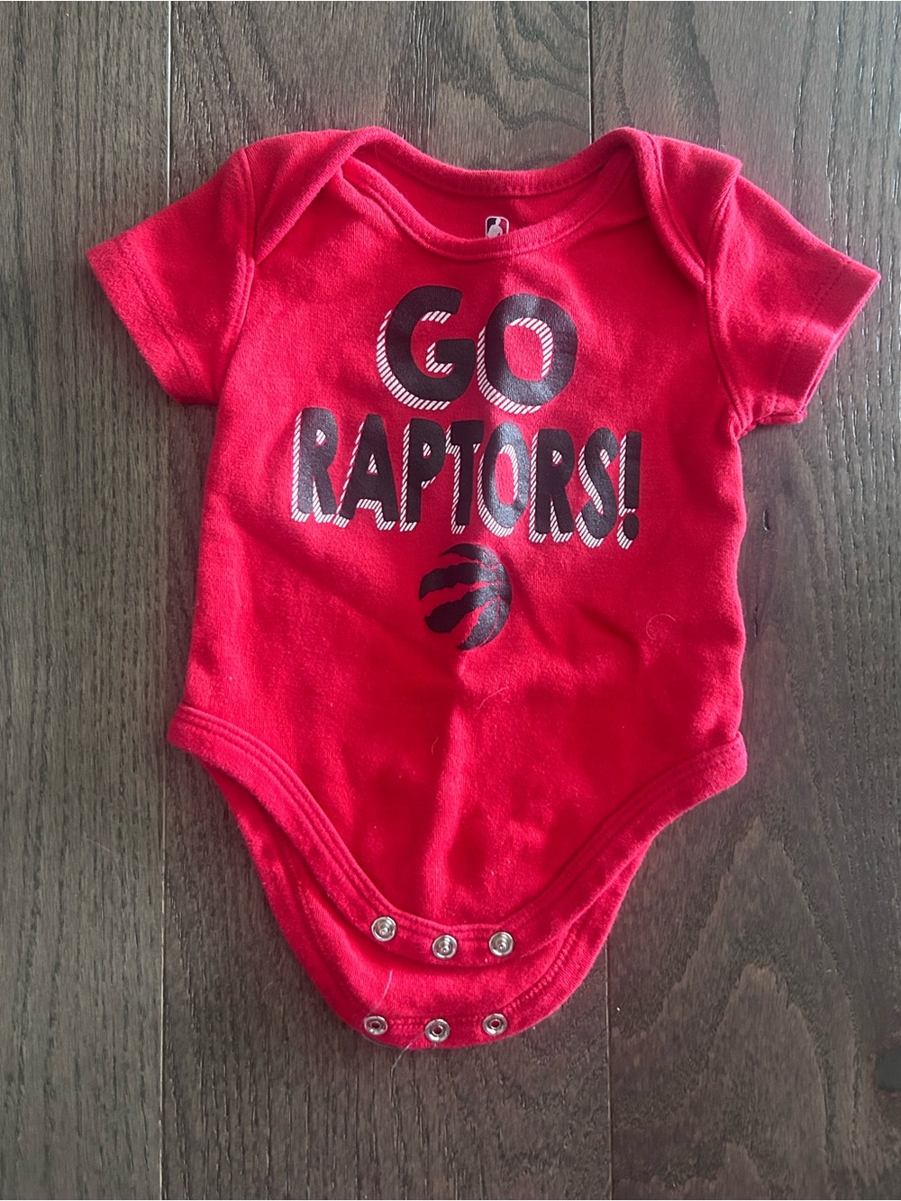 Toronto Raptors Size 0-3 month Baby Bodysuit